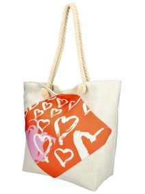 Velká moderní plážová taška bílá