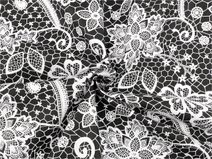 Bavlněná látka / plátno krajka METRÁŽ