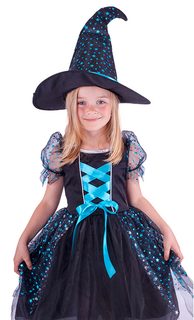 Kostým čarodějnice tmavá, klobouk vel. S