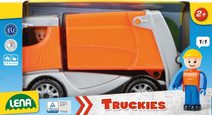 Auto Truxx traktor nakladač s přívěsem na seno s figurkou v krabici