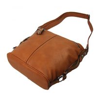 Růžová crossbody dámská kabelka se třemi oddíly 5414-BB