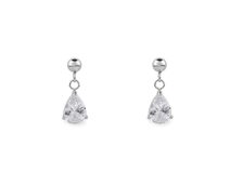 Náušnice z nerezové oceli s broušeným kamínkem