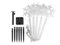 Vánoční solární svítidlo se zápichem stromečky, hvězdy, vločky