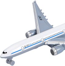 Letadlo dopravní kovové 19cm zpětný chod v krabici