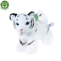 Plyšový tygr bílý mládě stojící 22 cm