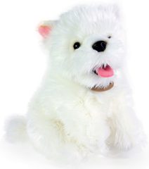 Pes westík 23cm sedící