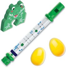 SES CREATIVE Zábava ve vaně vodní flétna set s chrastítky do vody