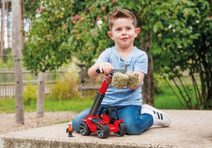 Auto nákladní truck s kontejnerem zpětný chod modro-šedé plast