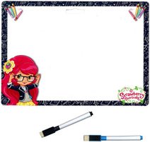 Tabulka oboustranná stíratelná Jahůdka A4 set se 2 popisovači karton