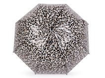 Dámský / dívčí průhledný vystřelovací deštník leopard
