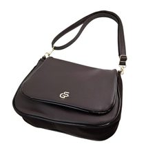 GROSSO Čokoládově hnědá crossbody kabelka