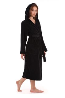 Černý župan s kapucí Tampa Beauty Black