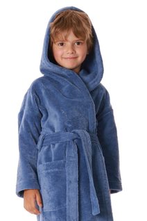 Dětský Župan Tampa s kapucí denim