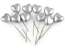 Srdce na drátku 10 ks