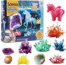 Výroba krystalů a tesání jednorožec vědecký kreativní set v krabici