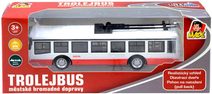 Autobus Welly Super Coach kov/plast 19cm na zpětné natažení 2 barvy v krabičce 22,5x8x5cm