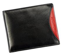 ROVICKY Černo-červená kožená pánská peněženka RFID v krabičce