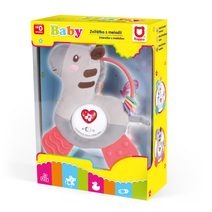 Volant modrý plast 20cm na baterie se zvukem v sáčku český design
