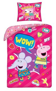 Povlečení Peppa Pig wow Bavlna, 140/200, 70/90 cm