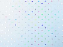 Organza s puntíky AB duhový efekt METRÁŽ