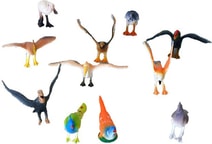 Ptáci různé druhy set 12ks plastové figurky v sáčku