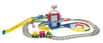 Play Tracks - vlak s kolejemi plast 4ks autíček, délka dráhy 6,4m s doplňky