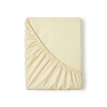 Saténové prostěradlo s gumou smetanové