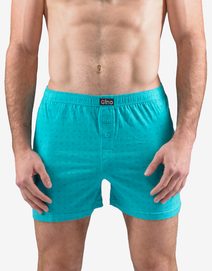 GINA pánské trenky volné, šité, s potiskem 75191P