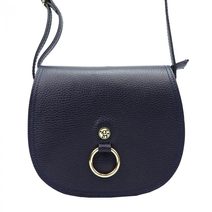 GREGORIO Kožená dámská crossbody kabelka tmavě modrá