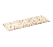 Sedák na lavici prošívaný - 40x120 cm Lísteček hnědá