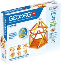 GEOMAG Classic oranžová 42 dílků Eko magnetická STAVEBNICE