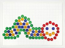 LENA Mozaika barevná krystal průhledný klobouček diamant 1cm 140ks v krabici