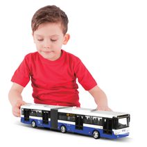 Unikátní kovový trolejbus 16 cm červený na zpětný chod v CZ obalu