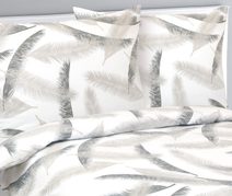 Povlečení flanelové Bílá,Šedá 12/935 140x200, 70x90 cm