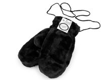 Dámské zimní kožešinové rukavice palčáky