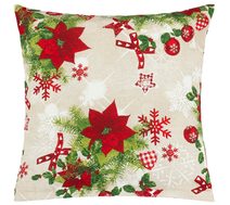 Povláček Vánoce - 45x45 cm Vánoční hvězda červená