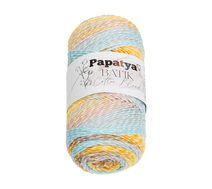 Příze PAPATYA COTTON BLEND batik Bílá,Světle modrá,Růžová 1001 100g / 225 m