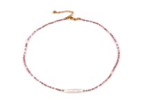 Náhrdelník z japonského rokajlu s říční perlou