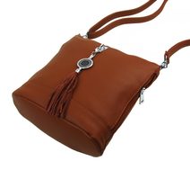 Crossbody dámská kabelka v květovaném designu černá 5432-BB