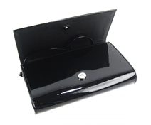 Černé lakované dámské psaníčko SP102 GROSSO