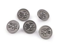 Kovový knoflík velikost 28"; 32"; 36" 5 kusů