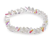 Náramek pružný z broušených korálků triangl s AB efektem