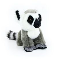 Plyšová panda červená sedící 18 cm