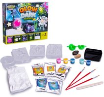 Glow in the dark sada pokusů svítí ve tmě fosforeskuje v krabici