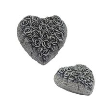 Dekorace na hrob srdce X6467 - 8 × 8 × 3,5 cm