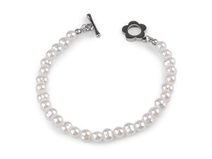 Náramek z nerezové oceli perlový