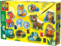 SES CREATIVE Odlévání a malování ze sádry lesní zvířata kreativní set v krabici