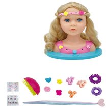 KLEIN Princess Coralie - Hlava Česací Kadeřnický Set - V Krabici s Doplňky