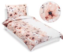 Saténové prodloužené povlečení LUXURY COLLECTION 140x220, 70x90cm béžové