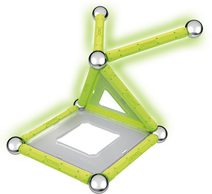 GEOMAG Glow 22 dílků ve tmě svítící magnetická STAVEBNICE